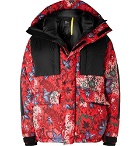Moncler Genius - 3 Moncler Grenoble Girdwood Floral-Print Quilted Hooded Down Ski Jacket - Men - Red