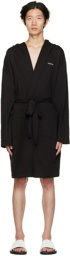 Calvin Klein Underwear Black Hooded Robe