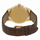 Patek Philippe Calatrava Ivory Dial 18kt Yellow Gold Brown Leather Mens Watch 5227J-001