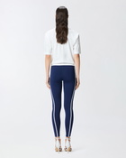 Pinko Leggings With Contrasting Sporty Bands Blue/White