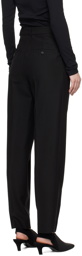 TOTEME Black Single-Pleat Trousers