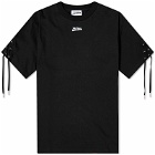 Jean Paul Gaultier Women's Oversized Laced T-Shirt in Black