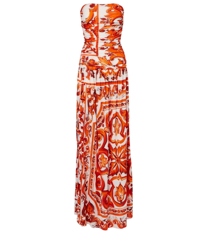 Photo: Dolce&Gabbana Majolica organza midi dress
