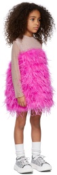 Poster Girl SSENSE Exclusive Kids Beige & Pink Aurora Dress