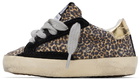 Golden Goose Baby Beige & Brown Leopard Super-Star Sneakers