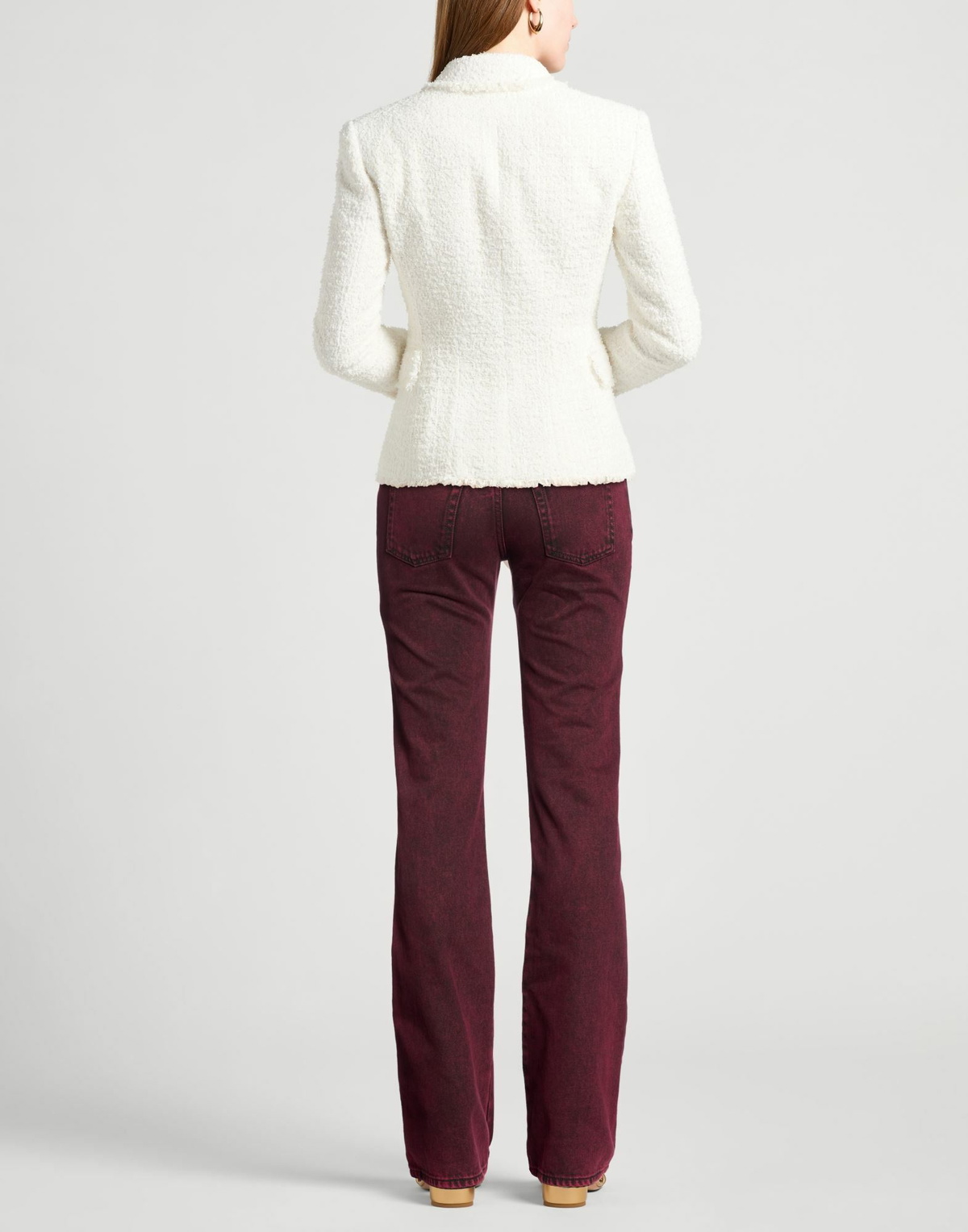Mcqueen Womens Jeans Garnet