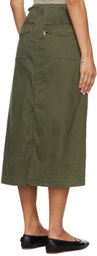 Levi's Khaki Surplus Midi Skirt