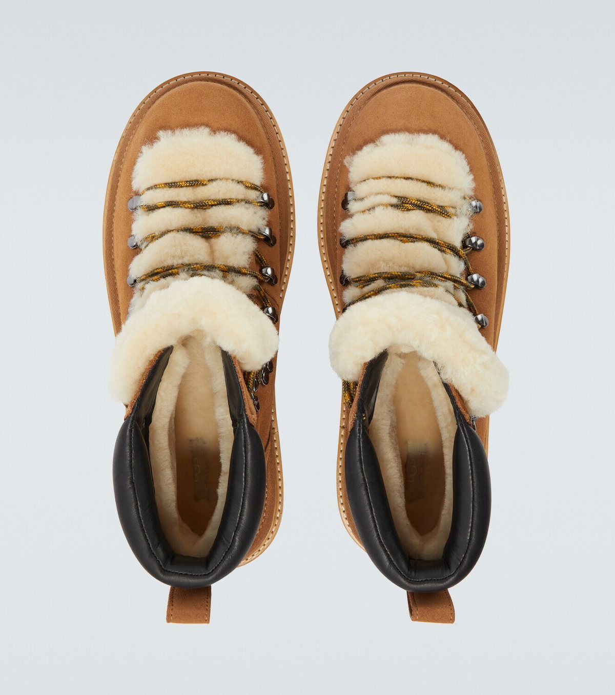Sacai x UGG suede and shearling hiking boots Sacai