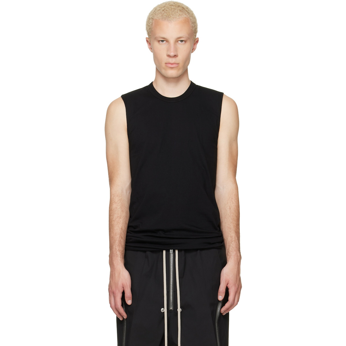 Rick Owens Black Tower Basic SL Tank Top