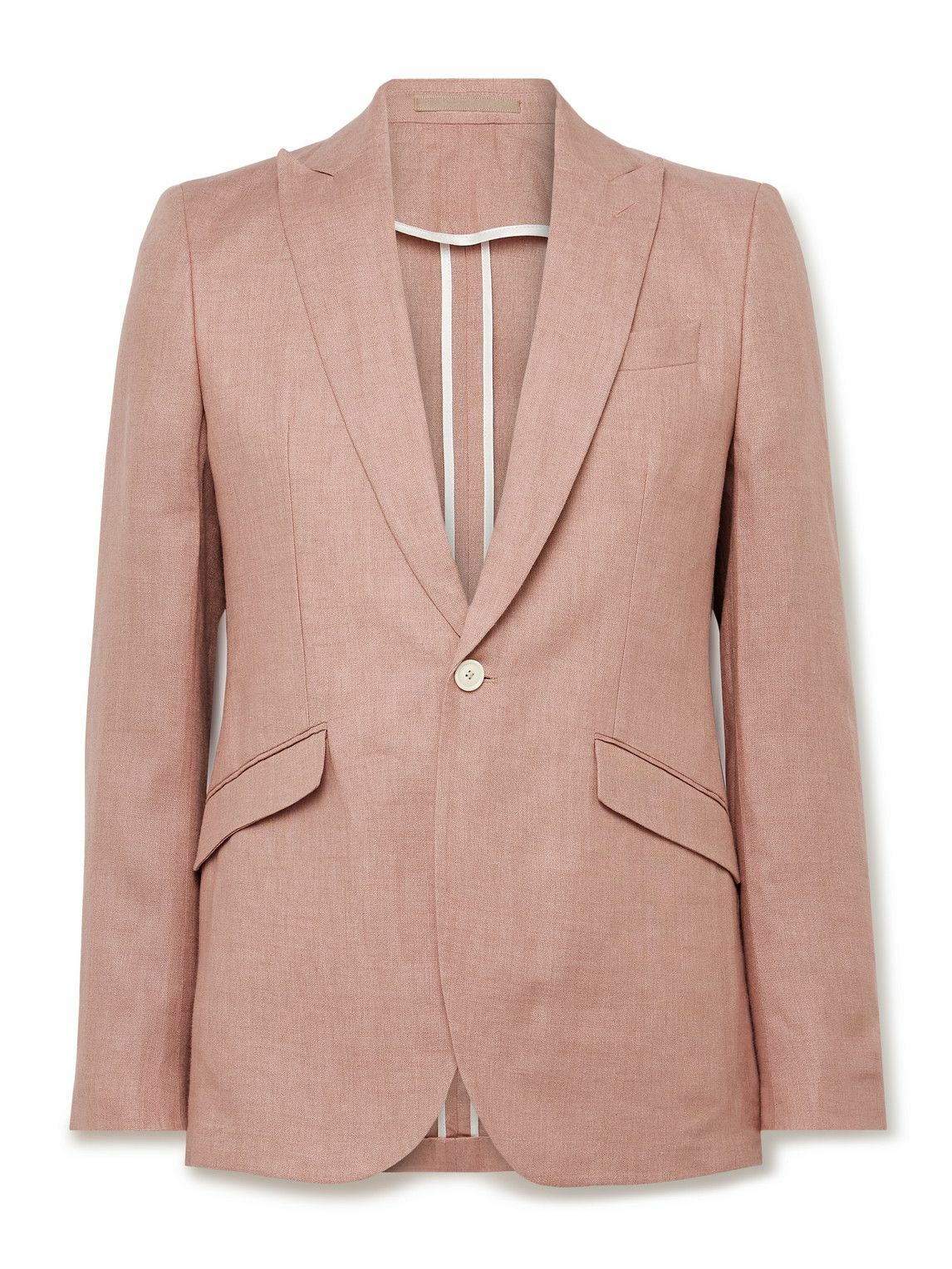 Favourbrook - Slim-Fit Linen Suit Jacket - Pink