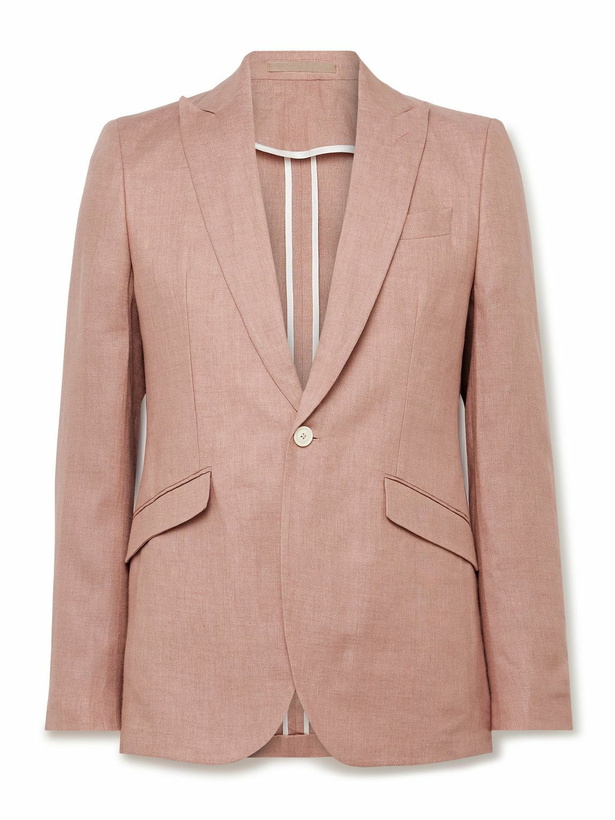 Photo: Favourbrook - Slim-Fit Linen Suit Jacket - Pink