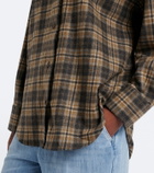 Róhe Checked wool-blend overshirt