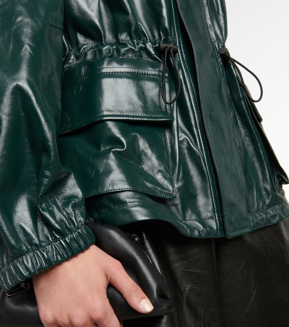 Bottega Veneta - Hooded leather jacket