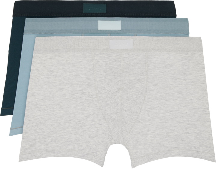 Photo: SKIMS Three-Pack Multicolor SKIMS Cotton 3 Boxer Briefs