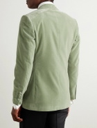 Kingsman - Slim-Fit Shawl-Collar Cotton-Velvet Tuxedo Jacket - Green