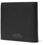 Smythson - Panama Cross-Grain Leather Billfold Wallet - Black