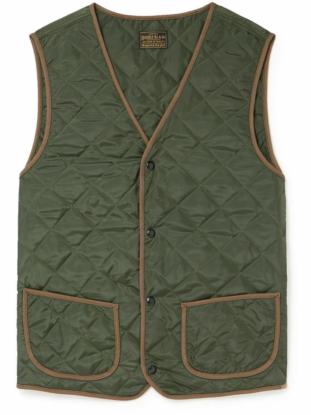 Photo: RRL - Cooper Quilted Shell Gilet - Green