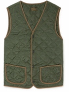 RRL - Cooper Quilted Shell Gilet - Green