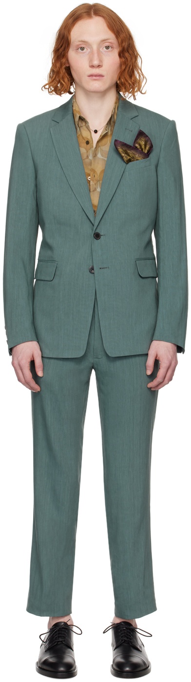 Photo: Dries Van Noten Blue Notched Suit