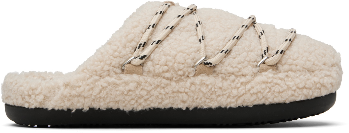 Moon Boot Pink Teddy Slipper Loafers