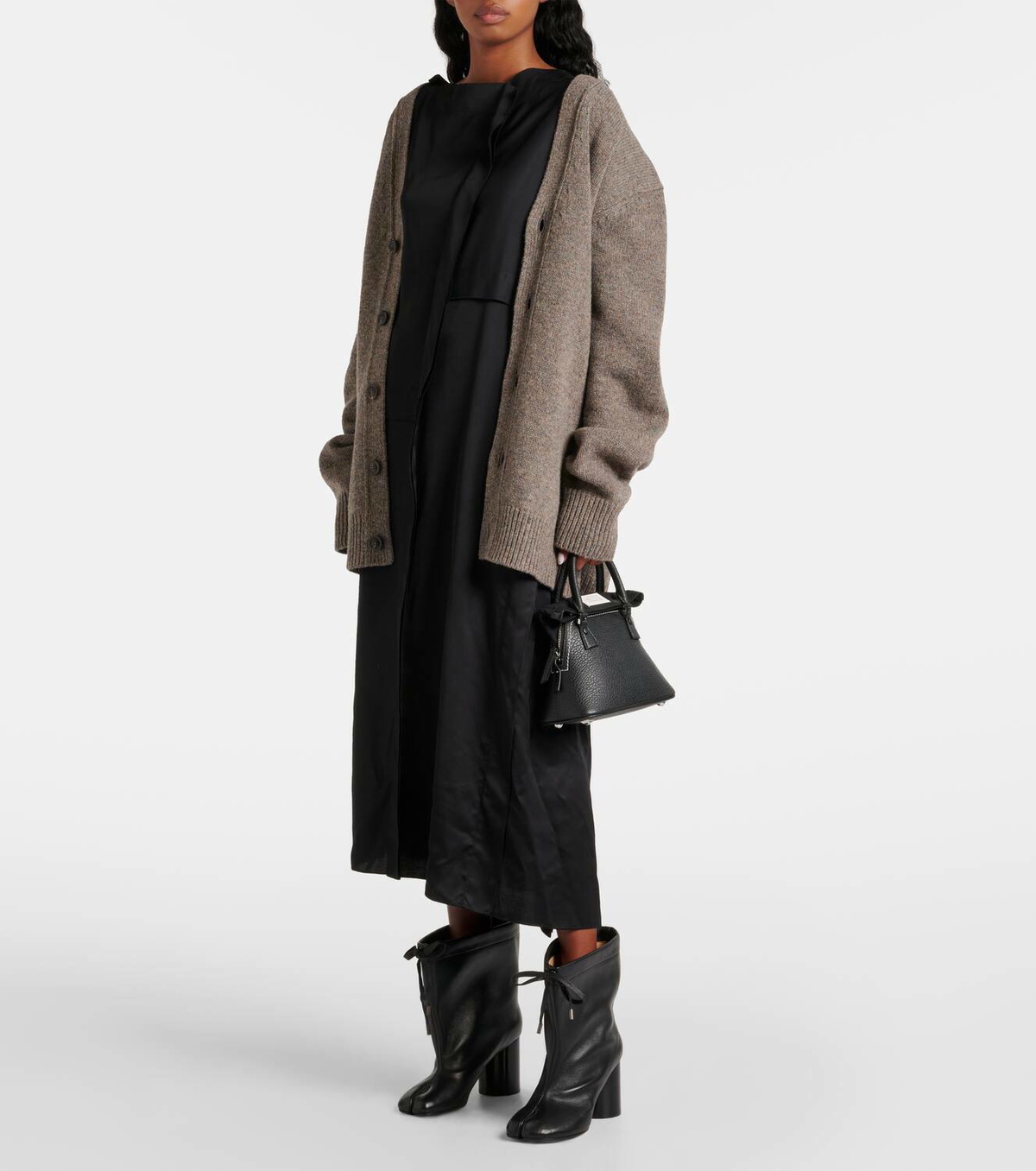 Maison Margiela Tabi drawstring leather ankle boots