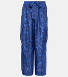 Zimmermann Ottie paisley silk habotai wide-leg pants