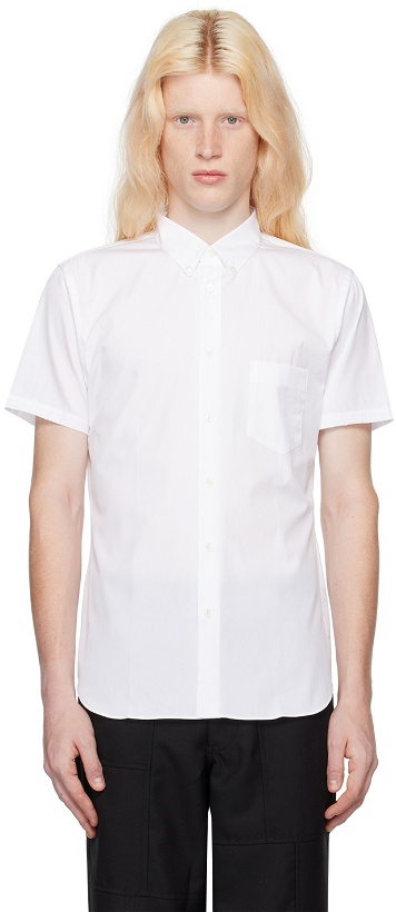 Photo: Comme des Garçons Shirt White Buttoned Shirt