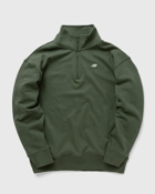 New Balance Athletics Remastered French Terry 1/4 Zip Green - Mens - Half Zips