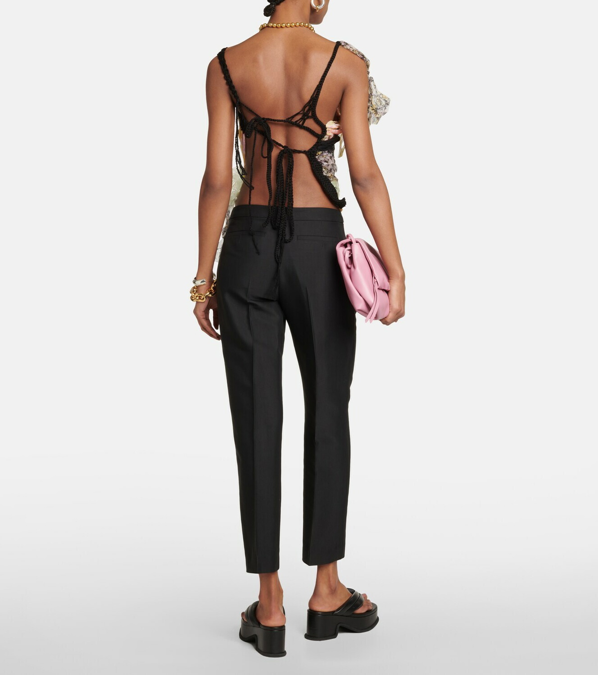 Dries Van Noten - Crochet silk-blend top Dries Van Noten