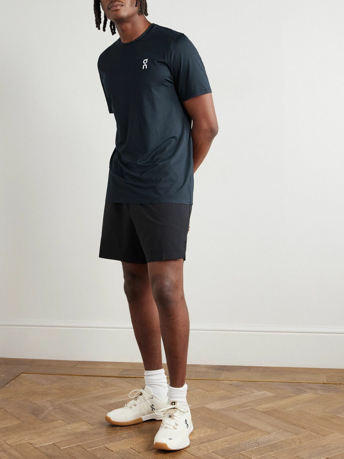 ON - Court-T Stretch Recycled-Jersey T-Shirt - Black