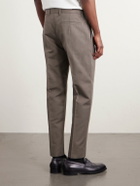 Zegna - Cotton and Linen-Blend Trousers - Green