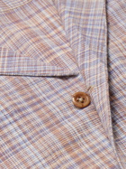 SMR Days - Paloma Camp-Collar Checked Cotton-Madras Shirt - Purple
