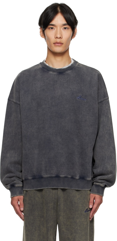 Photo: We11done Navy Bleached Sweatshirt