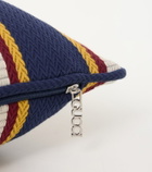 Gucci Logo striped cotton cushion