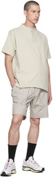 CCP Gray Pleated Pocket Shorts