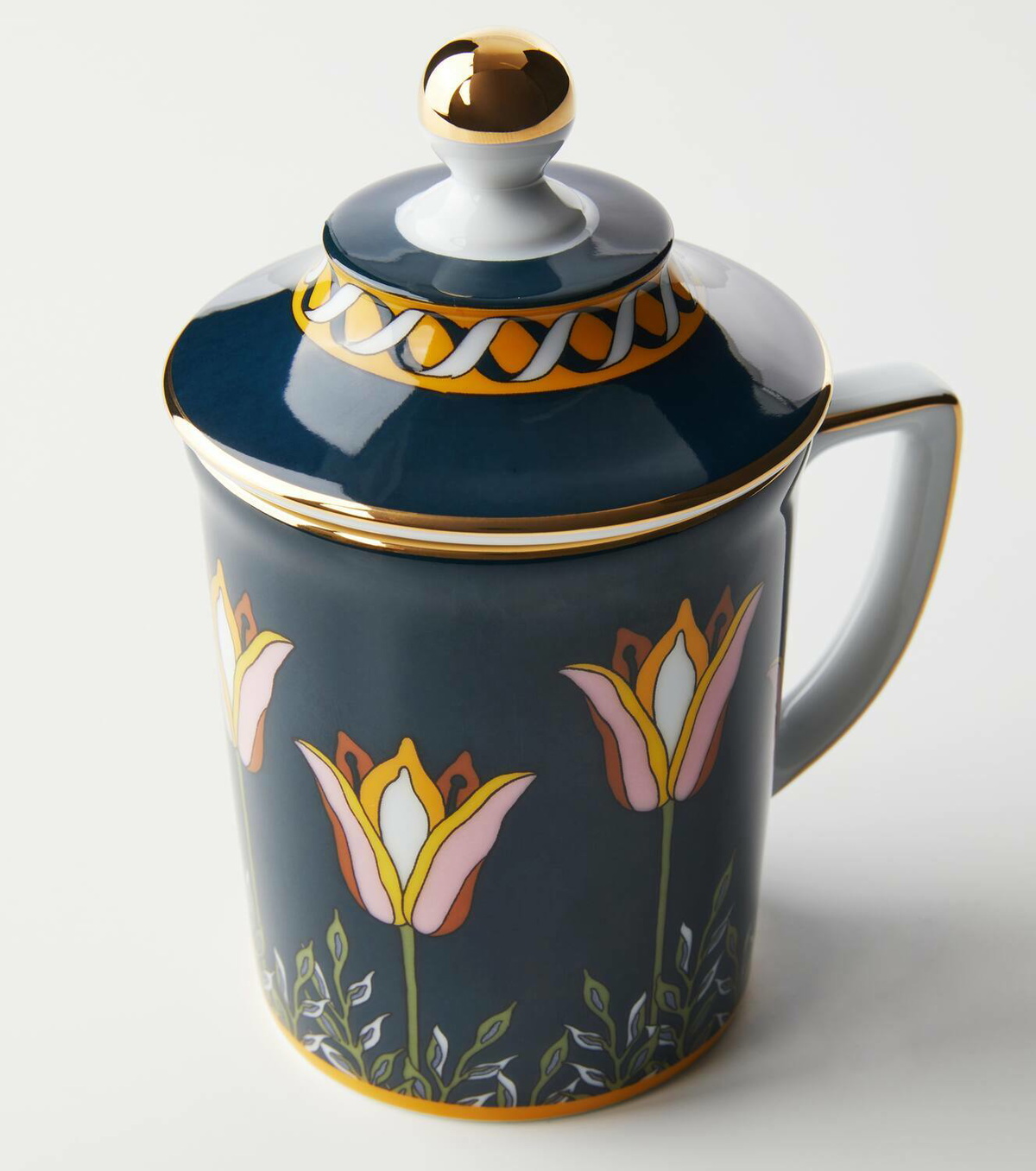 La DoubleJ Tyrrhenian Tulips porcelain mug