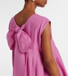 'S Max Mara Piega ramie and cotton pleated maxi dress