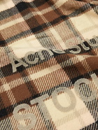 Acne Studios - Logo-Print Checked Wool Scarf