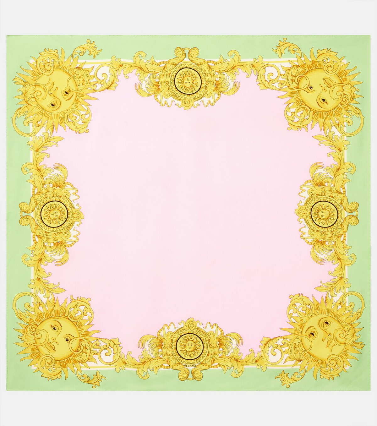 Versace Printed silk twill scarf