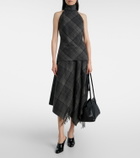 Ralph Lauren Collection Hadia fringed wool midi skirt