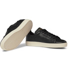 TOM FORD - Warwick Perforated Full-Grain Leather Sneakers - Black