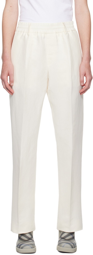 Photo: Burberry Off-White Lightweight Trousers