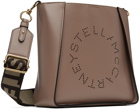 Stella McCartney Taupe Logo Crossbody Bag