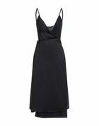 Majestic Filatures Womens Midi dress in Black