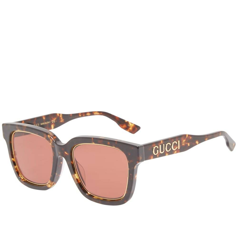 Gucci GG1136SA Women Sunglasses Black/Gold Grey