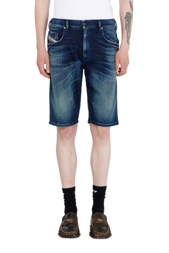 Photo: Diesel Chino shorts in shaded Jogg Jeans - Denim short pants Mens in Blue