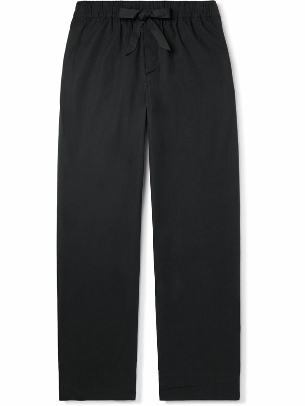 Photo: TEKLA - Organic Cotton-Poplin Pyjama Trousers - Black