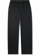 TEKLA - Organic Cotton-Poplin Pyjama Trousers - Black