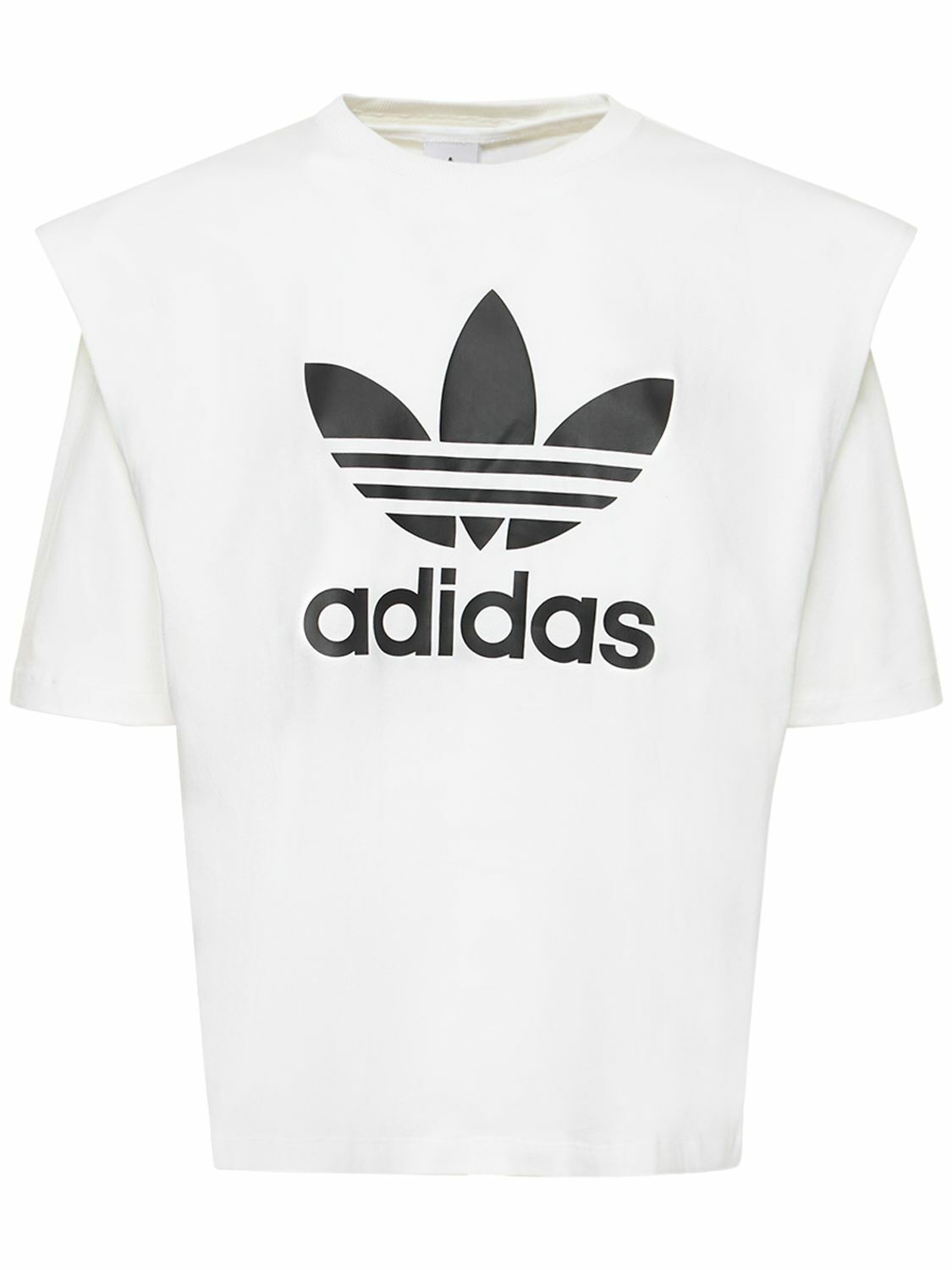 Tシャツ・カットソー ADIDAS Ribbon Cut-Out Cropped Top 5FT2094 ADIDAS Ribbon Cut-Out Cropped Top 5FT2094 (adidas/Tシャツ
