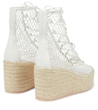 Gianvito Rossi - Helena 45 crochet espadrille wedges